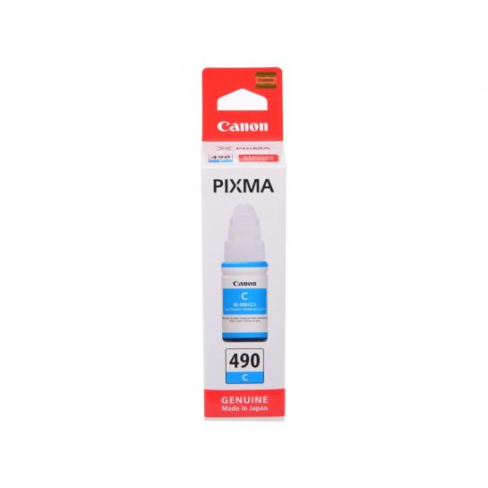 Cerneala Canon Originala GI-490 G1400/G3400 70ml Cyan 0664C001