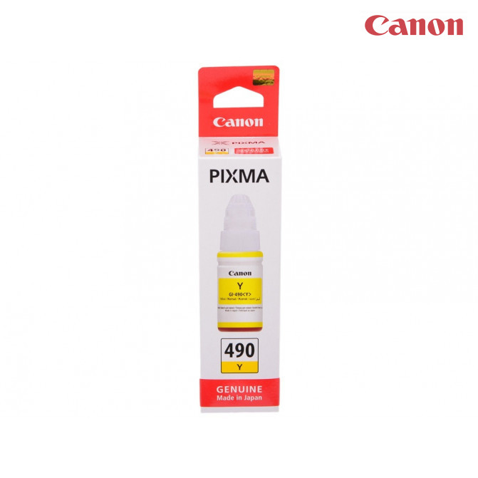 Чернила Canon Original GI-490 G1400/G3400 70ml Yellow 0666C001