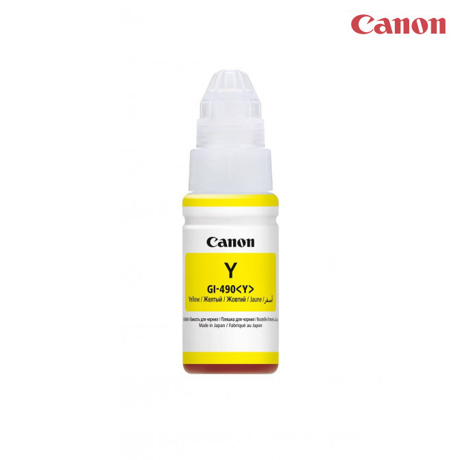 Чернила Canon Original GI-490 G1400/G3400 70ml Yellow 0666C001