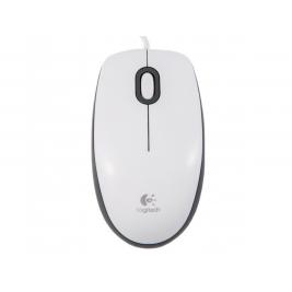 Mouse Logitech M100, Optical, 1000 dpi, 3 buttons, Ambidextrous, White, USB
