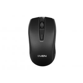 Mouse Wireless SVEN RX-220W, Optical, 800-1600 dpi, 4 buttons, Ambidextrous, Black