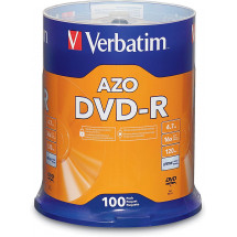 100*Spindle DVD-R Verbatim, 4.7GB, 16x
