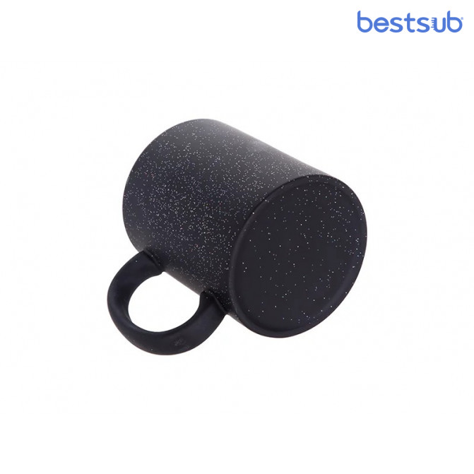 Кружка для сублимации хамелеон звёздное небо–чёрная, матовая 11oz BestSub B2CB-CFBK