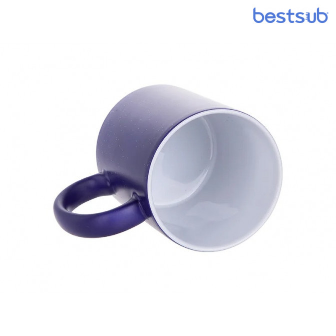Кружка для сублимации хамелеон звёздное небо–синяя, матовая 11oz BestSub B2CB-CFBL