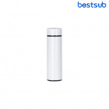 Termos inteligent pentru sublimare din oțel inoxidabil 16oz/450ml cu afișaj de temperatură (alb)