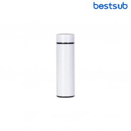 Умный термос из нержавеющей стали для сублимации 16oz/450 мл с отображением температуры (белый)