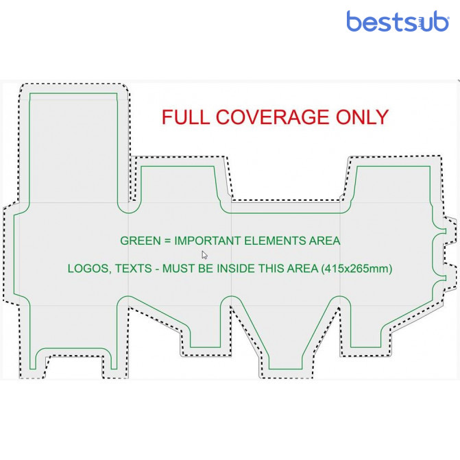 Коробка подарочная для кружки 11oz для сублимационной печати BestSub WFBH15 (10,5cm*10cm*10cm)