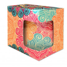 Cutie cadou pentru cană cu fereastră 11oz pentru sublimare BestSub WFBH16 (10,5cm*10cm*10cm)