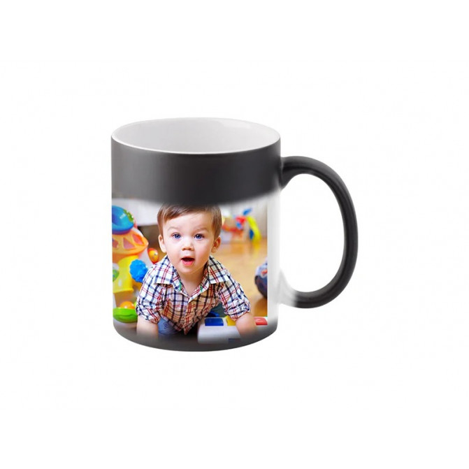 Кружка для сублимации хамелеон матовая чёрная 11oz