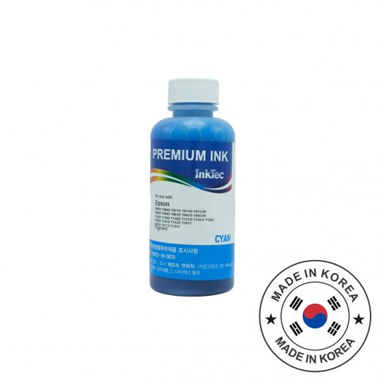 Cerneala InkTec pentru imprimante Epson 100 ml Cyan Pigment E0013-100MC