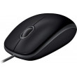 Мышь Logitech B110 Silent, Optical, 1000 dpi, 3 buttons, Ambidextrous, Black, USB