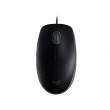 Мышь Logitech B110 Silent, Optical, 1000 dpi, 3 buttons, Ambidextrous, Black, USB