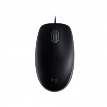 Мышь Logitech B110 Silent, Optical, 1000 dpi, 3 buttons, Ambidextrous, Black, USB