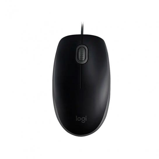 Mouse Logitech B110 Silent, Optical, 1000 dpi, 3 buttons, Ambidextrous, Black, USB