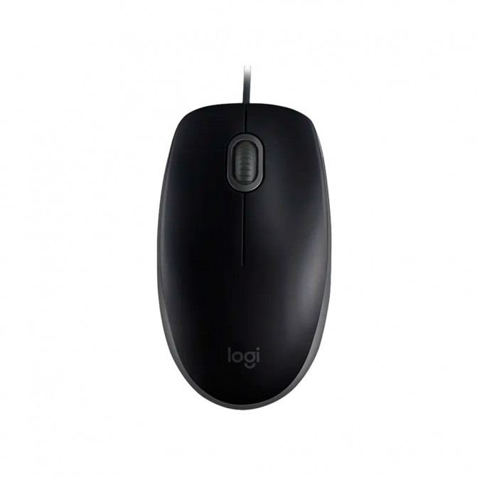 Мышь Logitech B110 Silent, Optical, 1000 dpi, 3 buttons, Ambidextrous, Black, USB