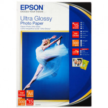Фотобумага A4 300 гр Ultra Глянцевая 15 листов Epson C13S041927