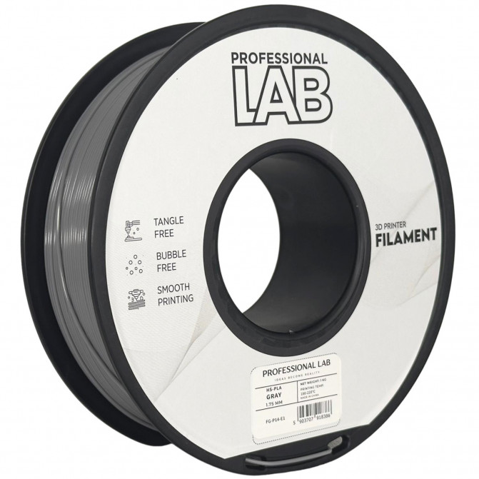 Филамент для 3D-принтера ProfLab FG-P14-E1, HS-PLA, Gray, 1.75 мм, 1кг
