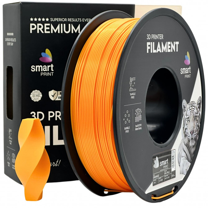 Филамент для 3D-принтера Smart Print FG-S19-E1, HS-PLA, Orange, 1.75 мм, 1кг