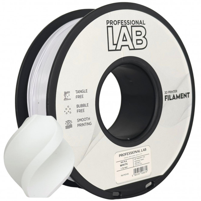 Филамент для 3D-принтера ProfLab FG-P13-E1, HS-PLA, White, 1.75 мм, 1кг