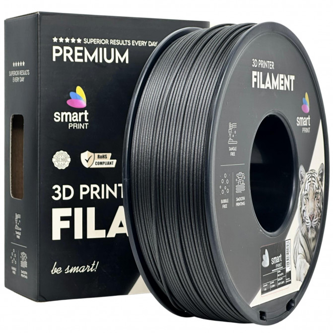 Филамент для 3D-принтера Smart Print FG-S140-E1, PA12+CF15, Black, 1.75 мм, 1кг