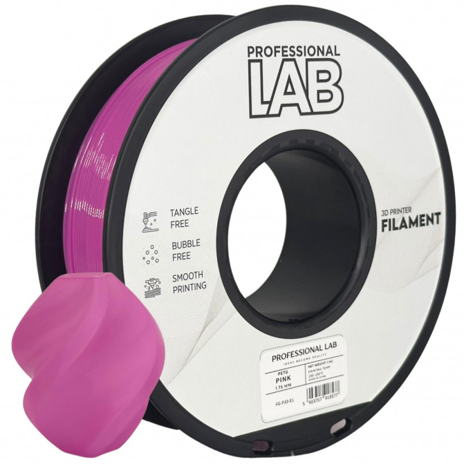 Филамент для 3D-принтера ProfLab FG-P33-E1, PETG, Pink, 1.75 мм, 1кг