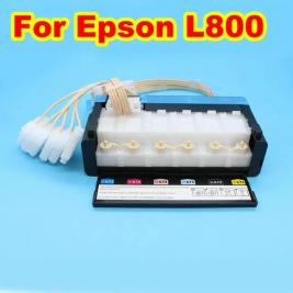 Cartus CISS Epson l800/l805/L810/l850 (CISS cartridge original with out dampers for DTF with long original ink loop)