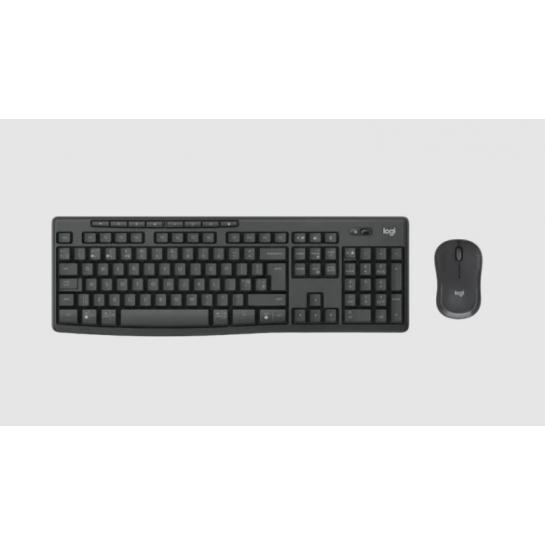 Tastatura + Mouse Wireless Logitech MK370, Media keys,  1000dpi, 3 buttons, 2xAAA/1xAA, 2.4Ghz+BT, EN, Black