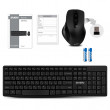 Клавиатура + Мышь Wireless SVEN KB-C3500W, 12 Fn keys, Battery indicator, 1xAA/1xAA, 2.4Ghz, Black