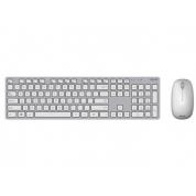 Tastatura + Mouse Wireless Asus W5000, 13 Fn keys, Ultra thin, Metal-like finish, Silent, 800-1600dpi, 3 buttons, 1xAA/2xAAA, 2.4Ghz, EN/RU, White