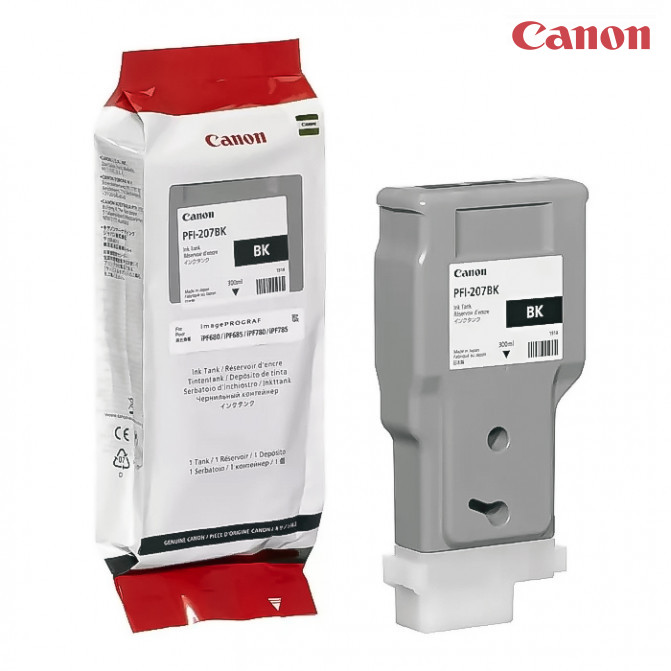 Set cartușe cu jet de cerneală Canon PFi-207 (Bk, C, M, Y, MBk) Original