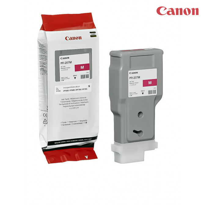 Set cartușe cu jet de cerneală Canon PFi-207 (Bk, C, M, Y, MBk) Original