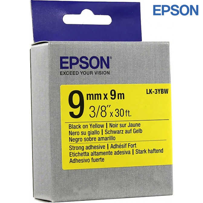 Картридж с лентой Label Epson LC-3YBW9 Original