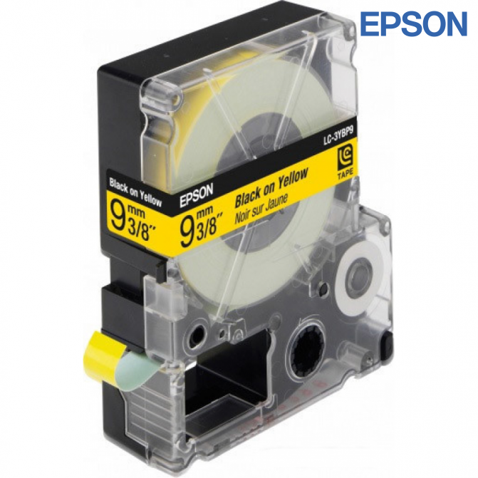 Картридж с лентой Label Epson LK-3YBP Pastel Blk/Yell 9/9 original