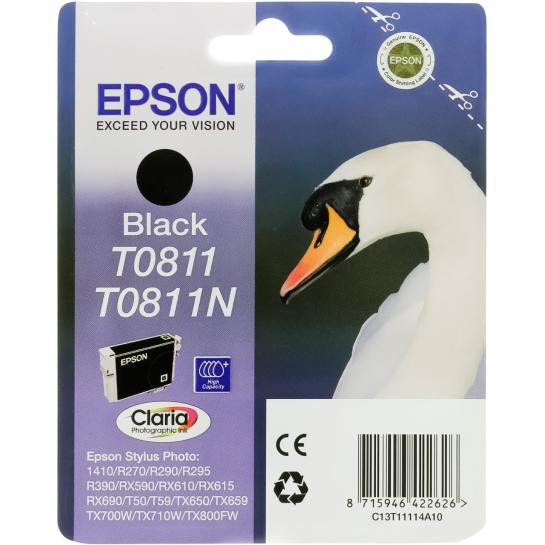 Картридж струйный Epson T08114A/T11114A Black Original