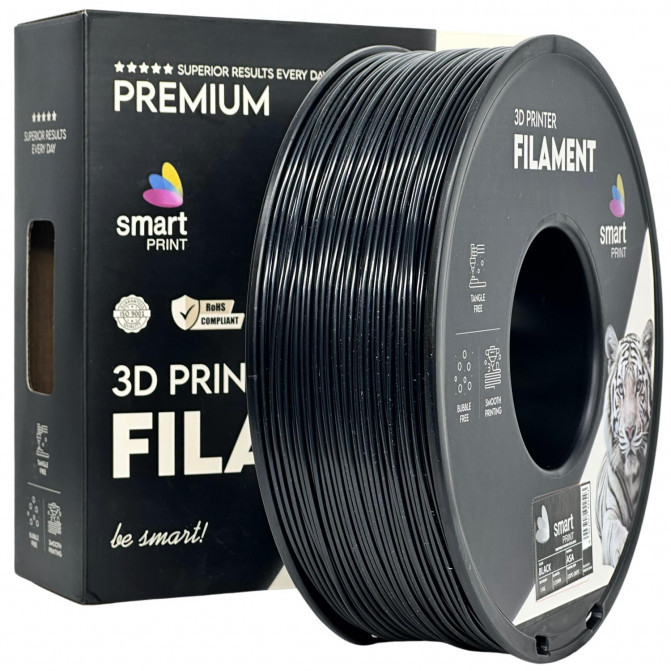 Filament ASA Black, Smart Print, FG-S132-E1, 1kg pentru imprimanta 3D