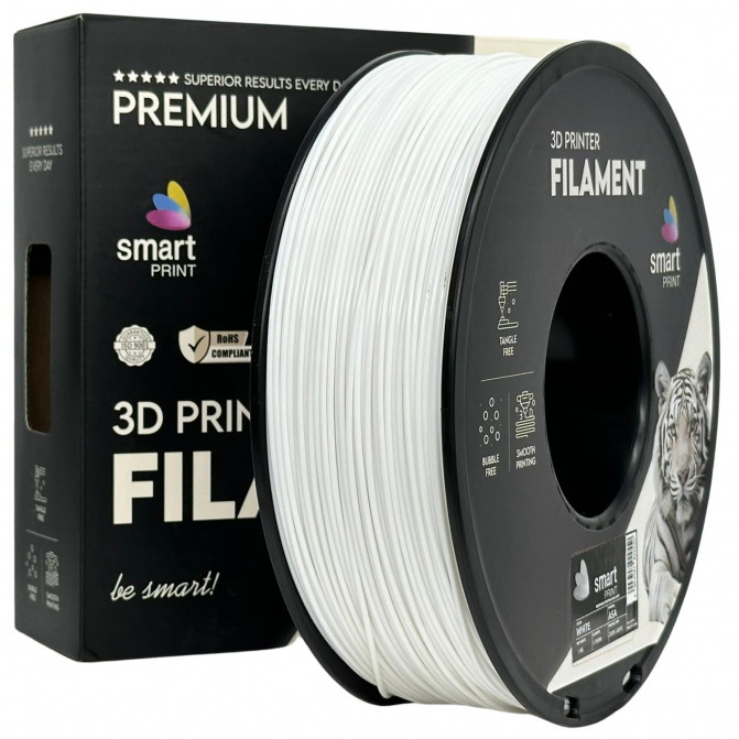 Filament ASA White, Smart Print, FG-S133-E1, 1kg pentru imprimanta 3D