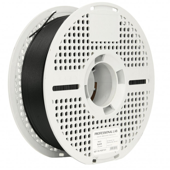 Филамент PA12 Black, ProfLab, FG-P207-E1, 1кг для 3D-принтера