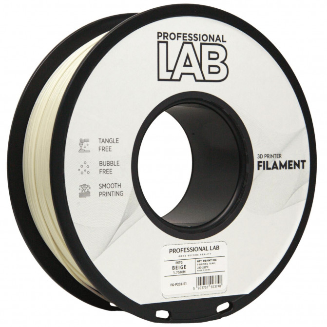 Филамент PETG Beige, ProfLab, FG-P203-E1, 1кг для 3D-принтера