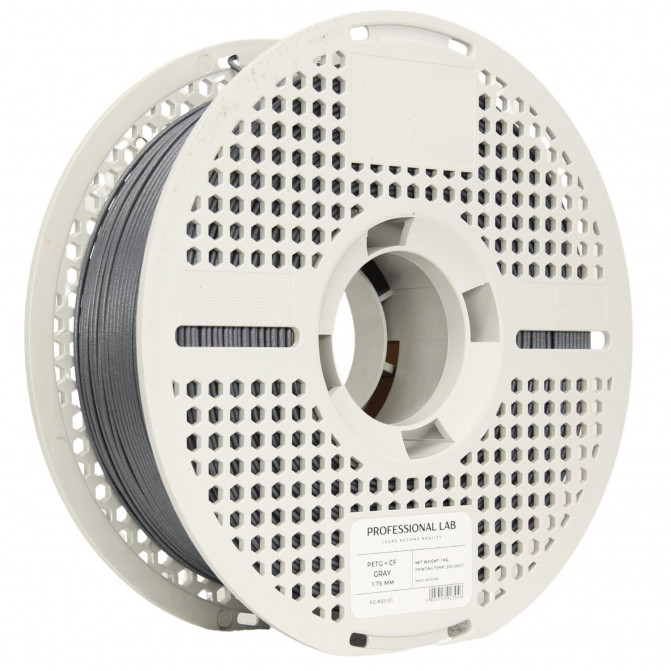 Филамент PETG-CF Gray, ProfLab, FG-P211-E1, 1кг для 3D-принтера