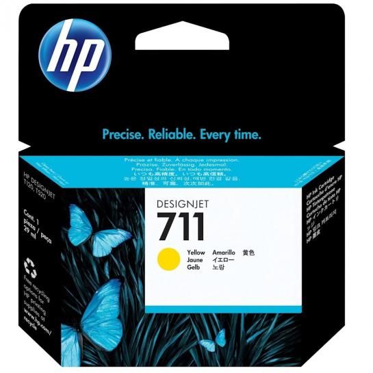 Картридж струйный HP №711 (CZ132A) Yellow Original