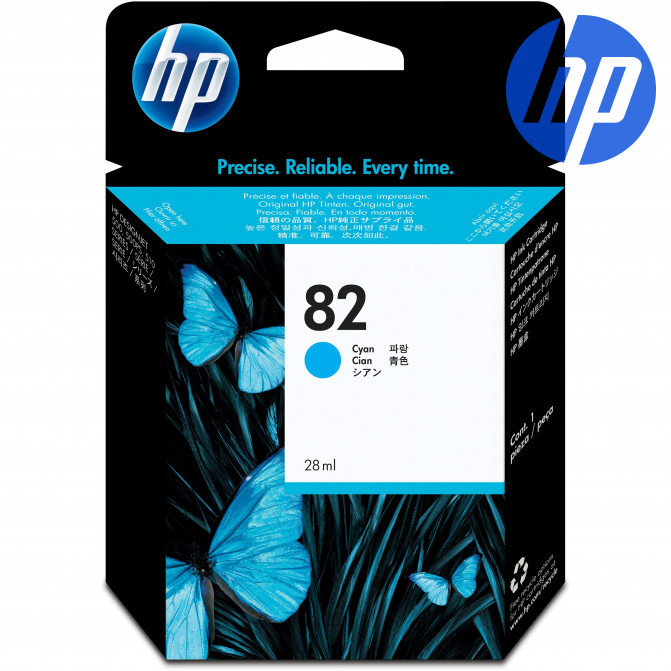 Картридж струйный HP №82 Cyan Original