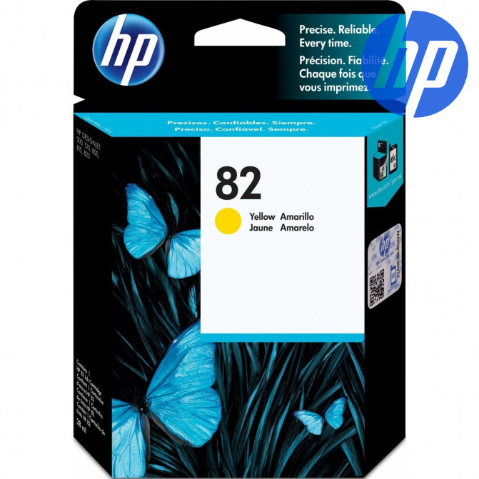 Картридж струйный HP №82 Yellow Original