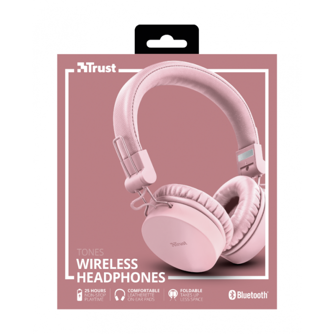 Наушники беспроводные Trust Tones (TR_23910) Pink