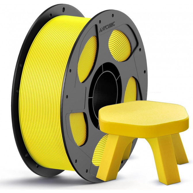 Filament PETG Yellow, Anycubic, AHPEVY-102, 1kg pentru imprimanta 3D