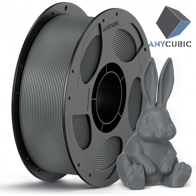 Filament PETG Texture Grey, Anycubic, AHPEGY-102, 1kg pentru imprimanta 3D