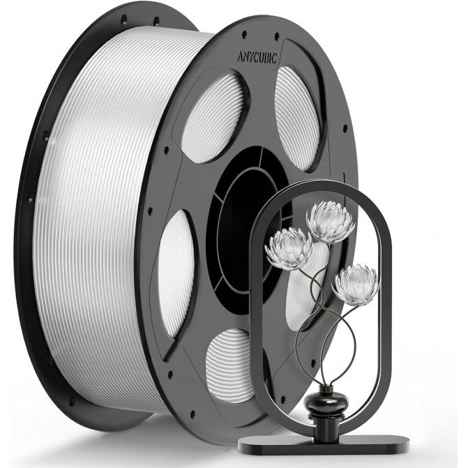 Filament PETG Clear, Anycubic, AHPECL-102, 1kg pentru imprimanta 3D