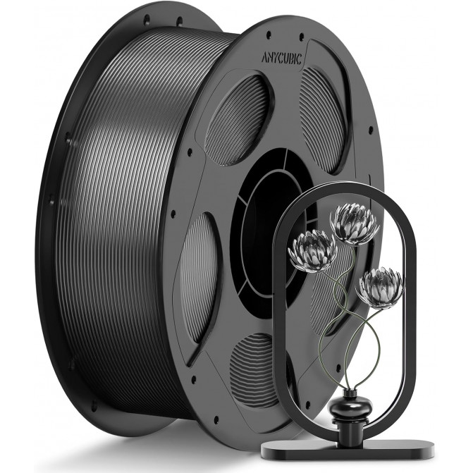 Filament PETG Translucent Grey, Anycubic, AHPETG-102, 1kg pentru imprimanta 3D