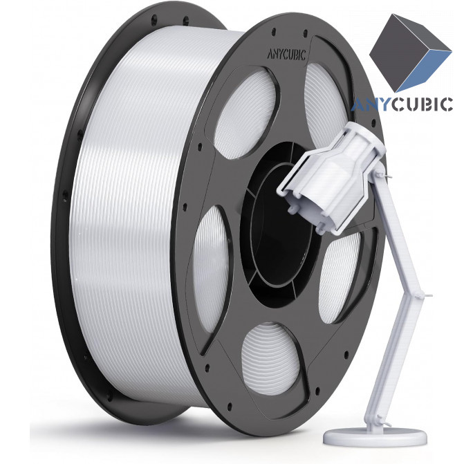 Filament PC Translucent White, Anycubic, Polycarbonate HPCTW-101, 1kg pentru imprimanta 3D
