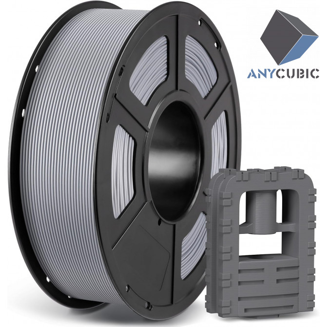 Filament ASA Grey, Anycubic, AHASGE-101, 1kg pentru imprimanta 3D