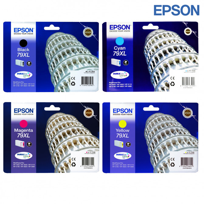 Комплект картриджей Epson T79 XL (Bk, C, M, Y) Original